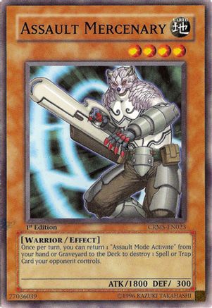 Assault Mercenary (CRMS-EN023) - Crimson Crisis 1st Edition