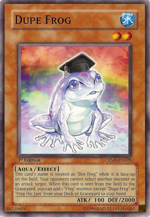 Dupe Frog (CRMS-EN028) - Crimson Crisis 1st Edition