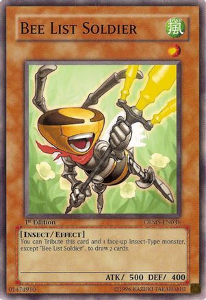Bee List Soldier (CRMS-EN036) - Crimson Crisis 1st Edition