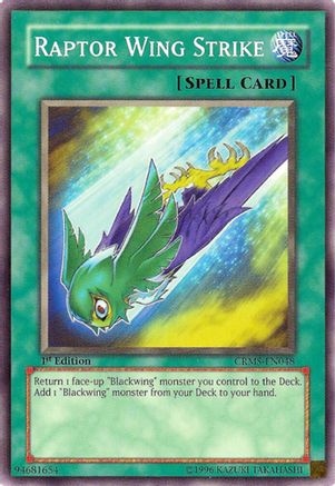 Raptor Wing Strike (CRMS-EN048) - Crimson Crisis 1st Edition