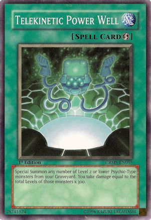 Telekinetic Power Well (CRMS-EN055) - Crimson Crisis 1st Edition
