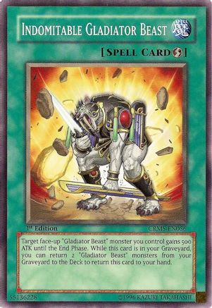 Indomitable Gladiator Beast (CRMS-EN056) - Crimson Crisis 1st Edition