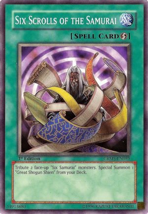 Six Scrolls of the Samurai (CRMS-EN059) - Crimson Crisis Unlimited
