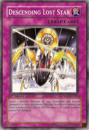Descending Lost Star (CRMS-EN065) - Crimson Crisis 1st Edition