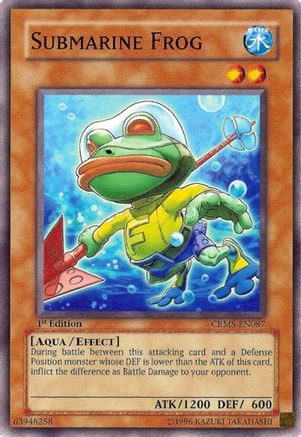 Submarine Frog (CRMS-EN087) - Crimson Crisis 1st Edition