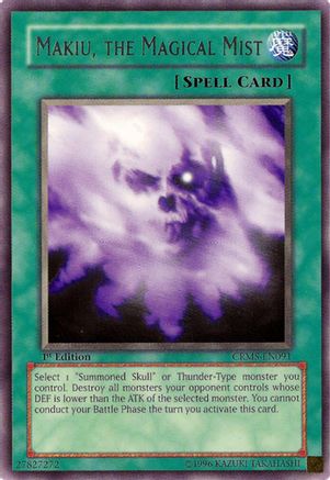 Makiu, the Magical Mist (CRMS-EN091) - Crimson Crisis 1st Edition