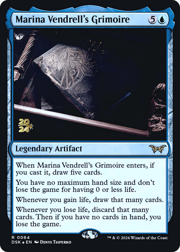 Marina Vendrell's Grimoire [Duskmourn: House of Horror Prerelease Promos]