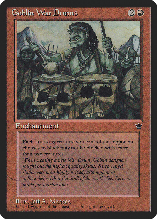 Goblin War Drums (Jeff A. Menges) [Fallen Empires]