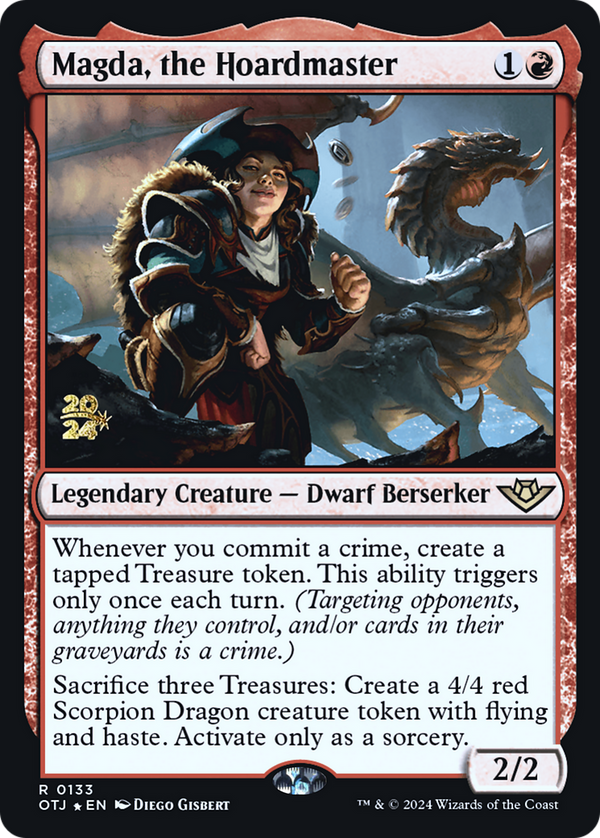 Magda, the Hoardmaster [Outlaws of Thunder Junction Prerelease Promos]
