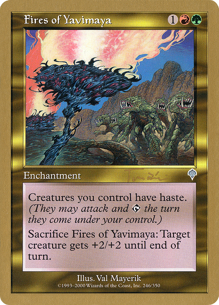 Fires of Yavimaya (Jan Tomcani) [World Championship Decks 2001]