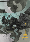 Vraska Joins Up // Vraska Joins Up (AOTJ-034) - Outlaws of Thunder Junction Art Series (Borderless) Foil