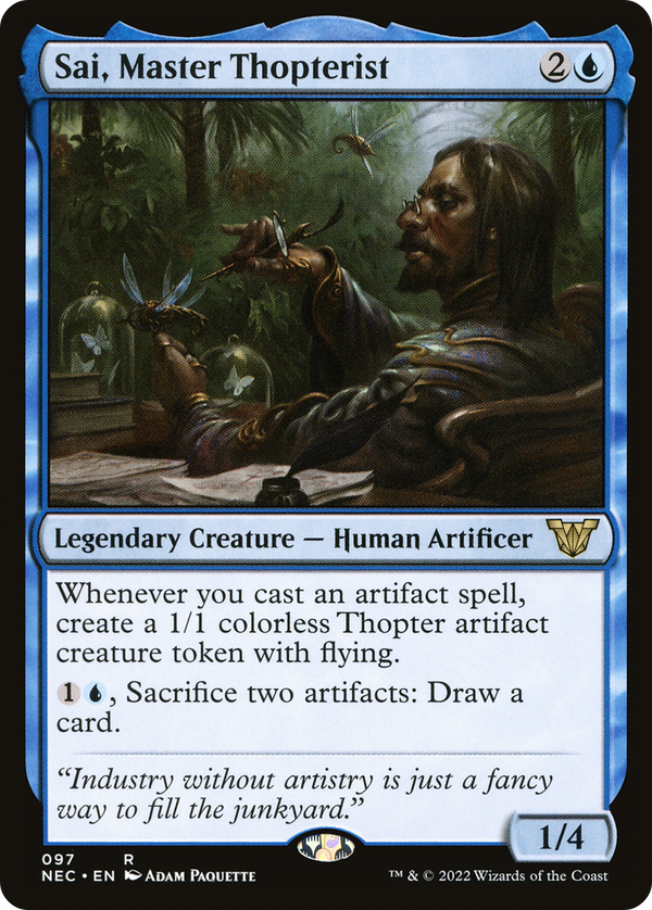 Sai, Master Thopterist [Kamigawa: Neon Dynasty Commander]