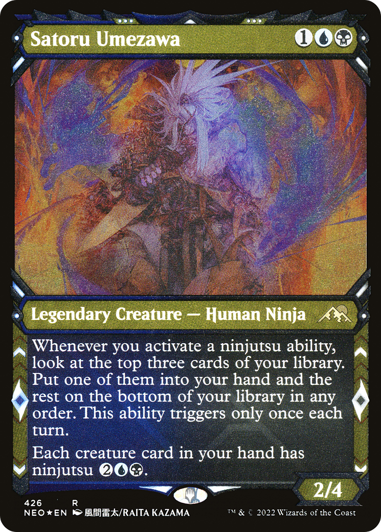 Satoru Umezawa (Showcase) (Foil Etched) [Kamigawa: Neon Dynasty]
