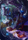 Mirage Mockery // Mirage Mockery (AONE-017) - Phyrexia: All Will Be One Art Series (Borderless)
