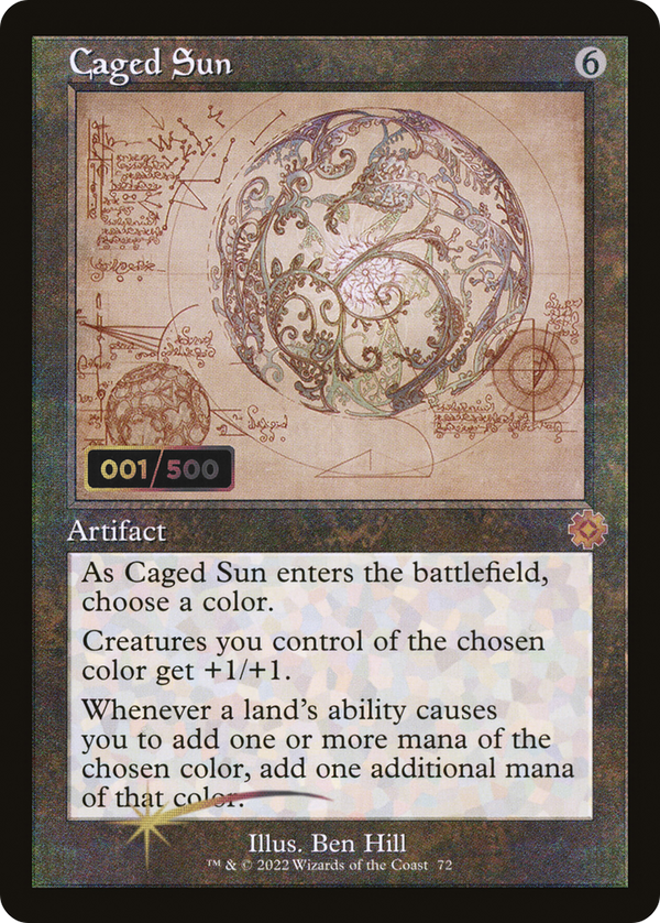 Caged Sun (Retro Schematic) (Serialized) [The Brothers' War Retro Artifacts]