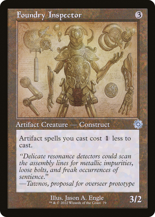 Foundry Inspector (Retro Schematic) [The Brothers' War Retro Artifacts]
