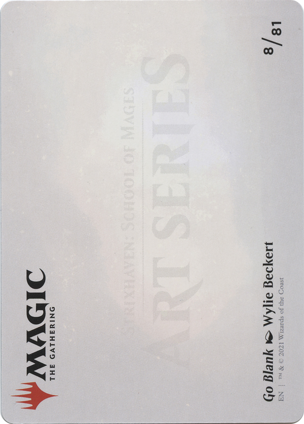 Go Blank // Go Blank (ASTX-008) - Strixhaven Art Series (Borderless) Foil