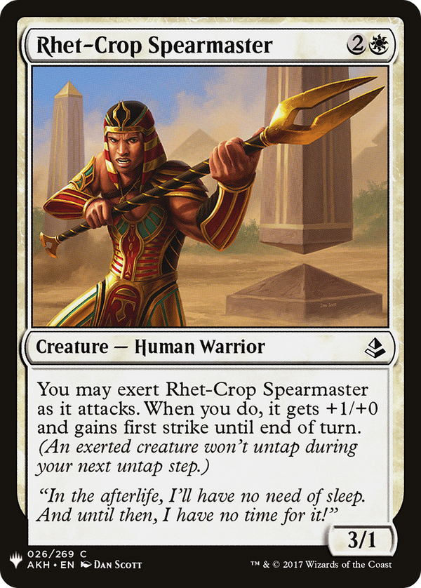 Rhet-Crop Spearmaster [Mystery Booster]