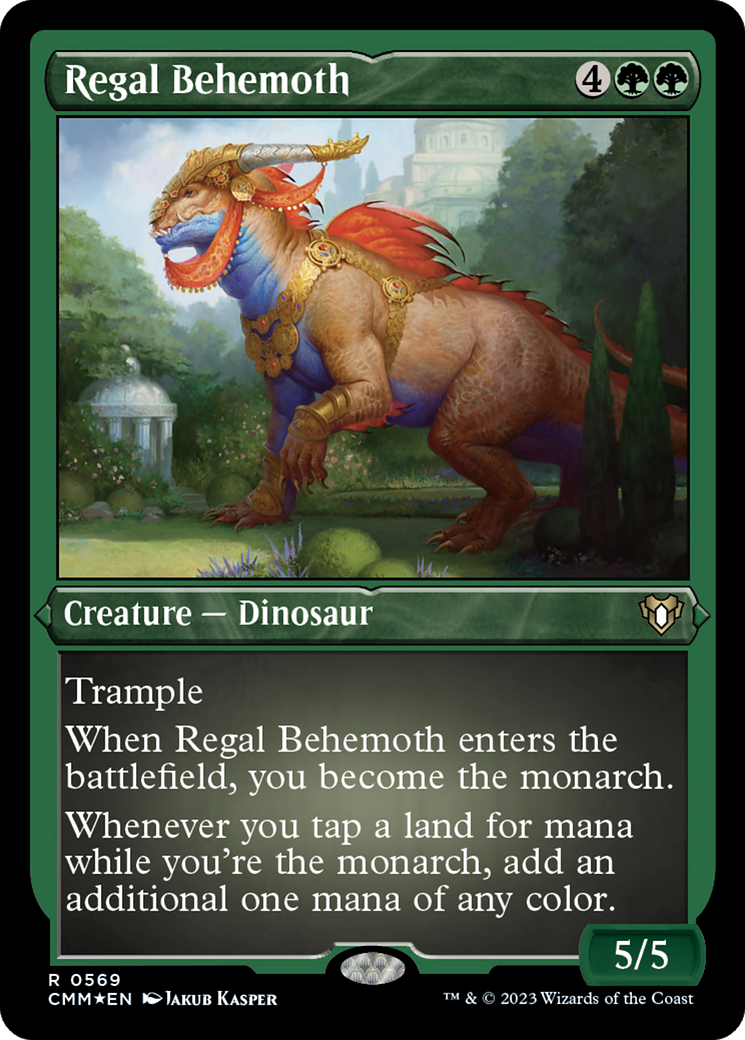Regal Behemoth (Foil Etched) [Commander Masters]