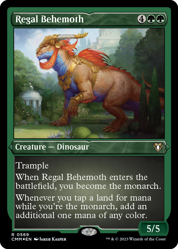 Regal Behemoth (Foil Etched) [Commander Masters]