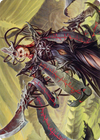 Testament Bearer // Testament Bearer (AONE-023) - Phyrexia: All Will Be One Art Series (Borderless)