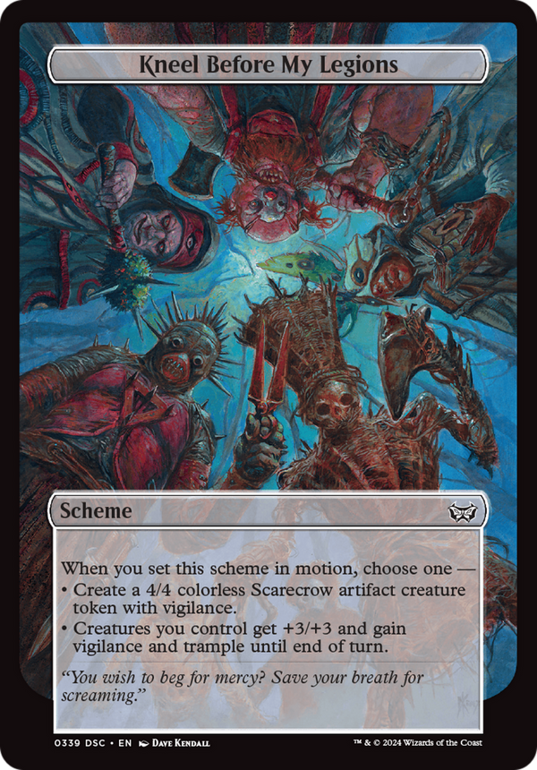 Kneel Before My Legions (Full Art) [Duskmourn: Archenemy]