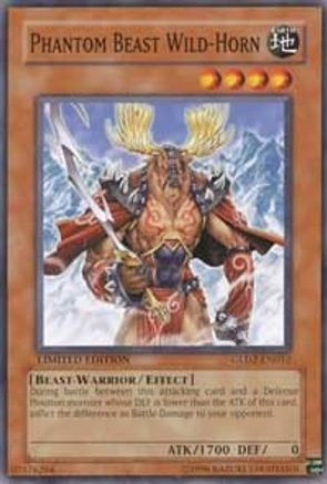 Phantom Beast Wild-Horn (GLD2-EN012) - Gold Series 2009 Limited