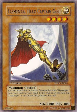Elemental Hero Captain Gold (DP06-EN004) - Duelist Pack 6: Jaden Yuki 3 Unlimited