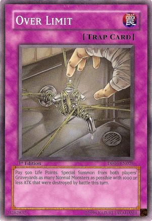 Over Limit (DP06-EN024) - Duelist Pack 6: Jaden Yuki 3 1st Edition