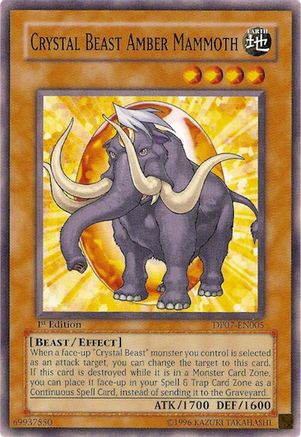 Crystal Beast Amber Mammoth (DP07-EN005) - Duelist Pack 7: Jesse Anderson 1st Edition