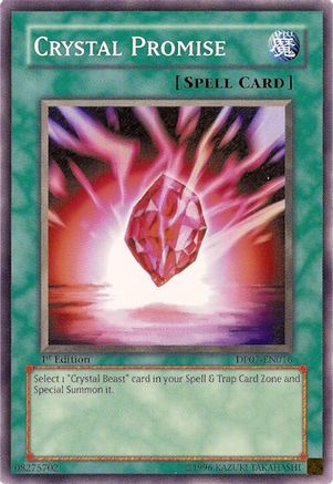 Crystal Promise (DP07-EN016) - Duelist Pack 7: Jesse Anderson 1st Edition