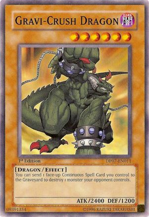 Gravi-Crush Dragon (DP07-EN011) - Duelist Pack 7: Jesse Anderson 1st Edition