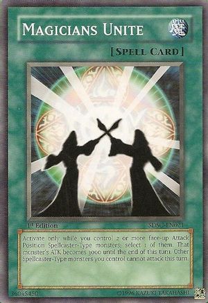 Magicians Unite (SDSC-EN021) - Structure Deck: Spellcaster's Command 1st Edition