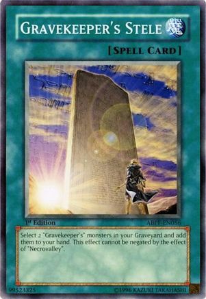 Gravekeeper's Stele (ABPF-EN056) - Absolute Powerforce 1st Edition
