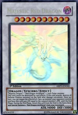 Majestic Red Dragon (Ghost Rare) (ABPF-EN040) - Absolute Powerforce Unlimited