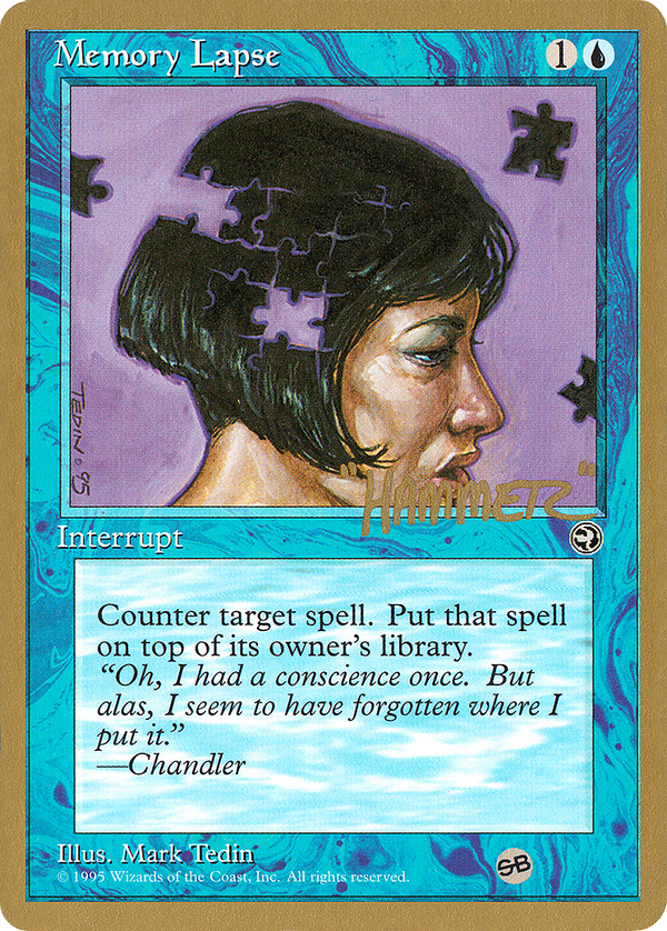 Memory Lapse (Jigsaw) (Shawn "Hammer" Regnier) (SB) [Pro Tour Collector Set]