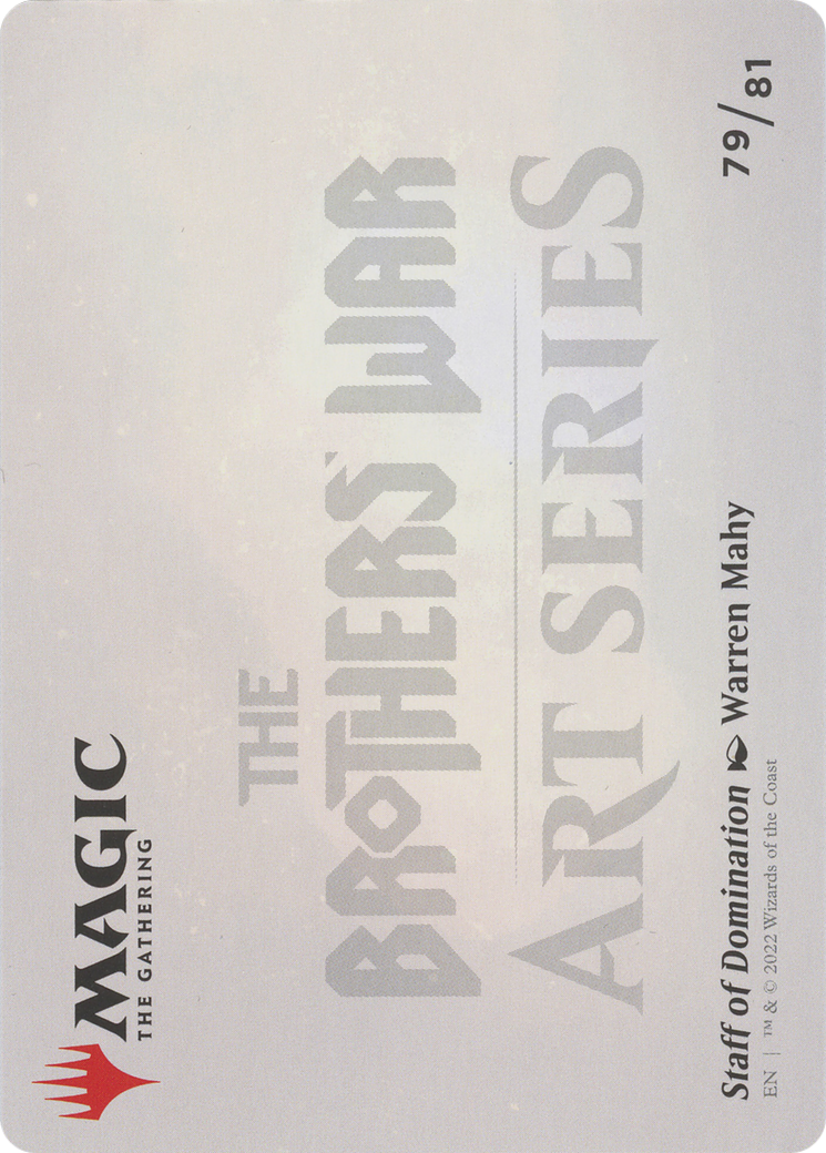 Staff of Domination // Staff of Domination (ABRO-079) - The Brothers' War Art Series (Borderless) Foil