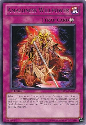 Amazoness Willpower (DREV-EN072) - Duelist Revolution 1st Edition