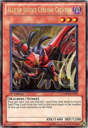 Ally of Justice Cyclone Creator (DREV-EN092) - Duelist Revolution Unlimited