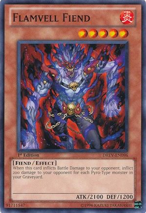 Flamvell Fiend (DREV-EN096) - Duelist Revolution 1st Edition