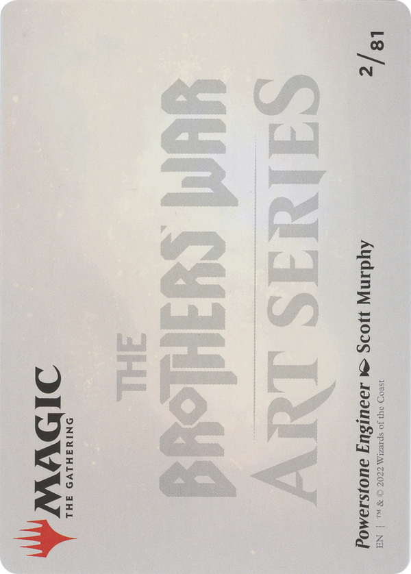 Powerstone Engineer // Powerstone Engineer (ABRO-002) - The Brothers' War Art Series (Borderless)