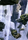 Island // Island (AZNR-010) - Zendikar Rising Art Series (Borderless) Foil