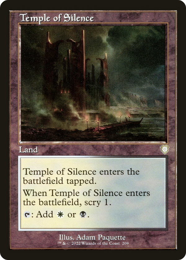 Temple of Silence (Retro) [The Brothers' War Commander]