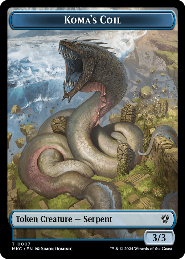 Koma's Coil (TMKC-007) - Murders at Karlov Manor Commander Tokens Foil