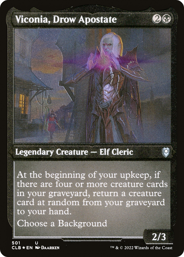Viconia, Drow Apostate (Foil Etched) [Commander Legends: Battle for Baldur's Gate]
