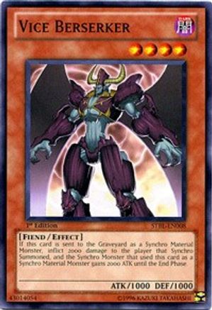 Vice Berserker (STBL-EN008) - Starstrike Blast 1st Edition