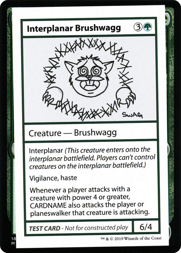 Interplanar Brushwagg (2021 Edition) [Mystery Booster Playtest Cards]