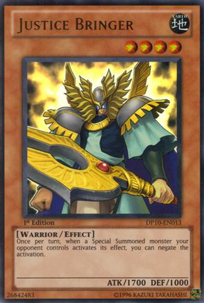 Justice Bringer (DP10-EN013) - Duelist Pack 10: Yusei 3 1st Edition