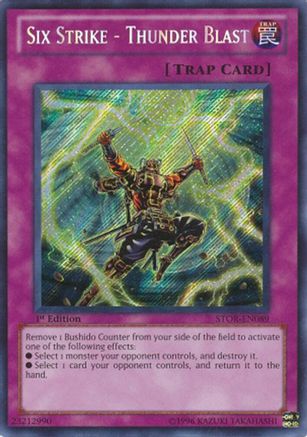 Six Strike - Thunder Blast (STOR-EN089) - Storm of Ragnarok 1st Edition