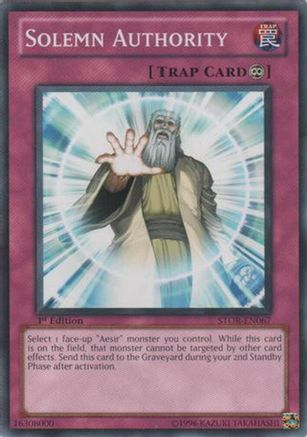 Solemn Authority (STOR-EN067) - Storm of Ragnarok Unlimited
